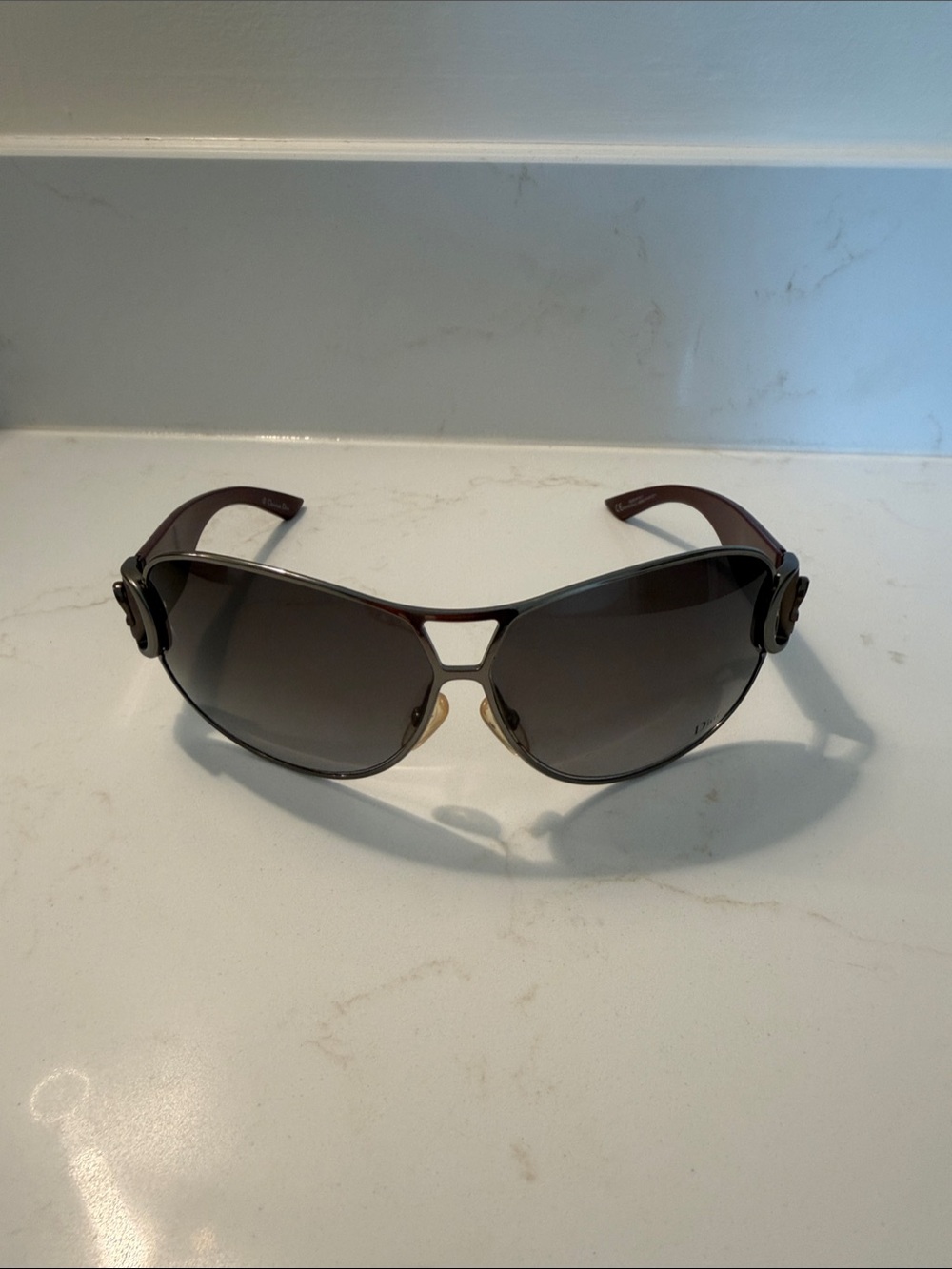 Aviator-Style Brown Gradient Sunglasses